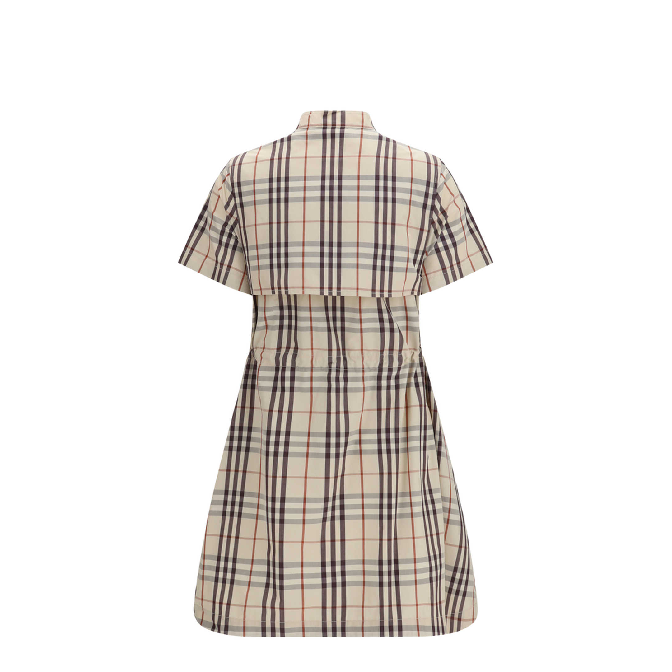 Beige Check Dress - Image 2