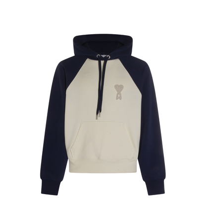 Hoodie in Cream/Blue - Image 2