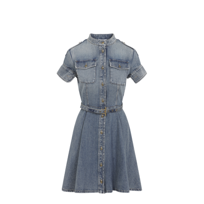 Denim Mini Dress - Image 1