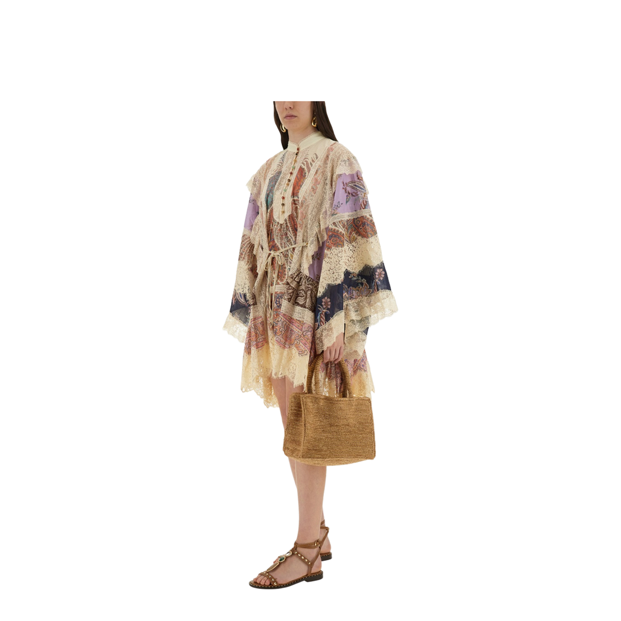 Rhiannon Printed Cotton Mini Dress - Image 2