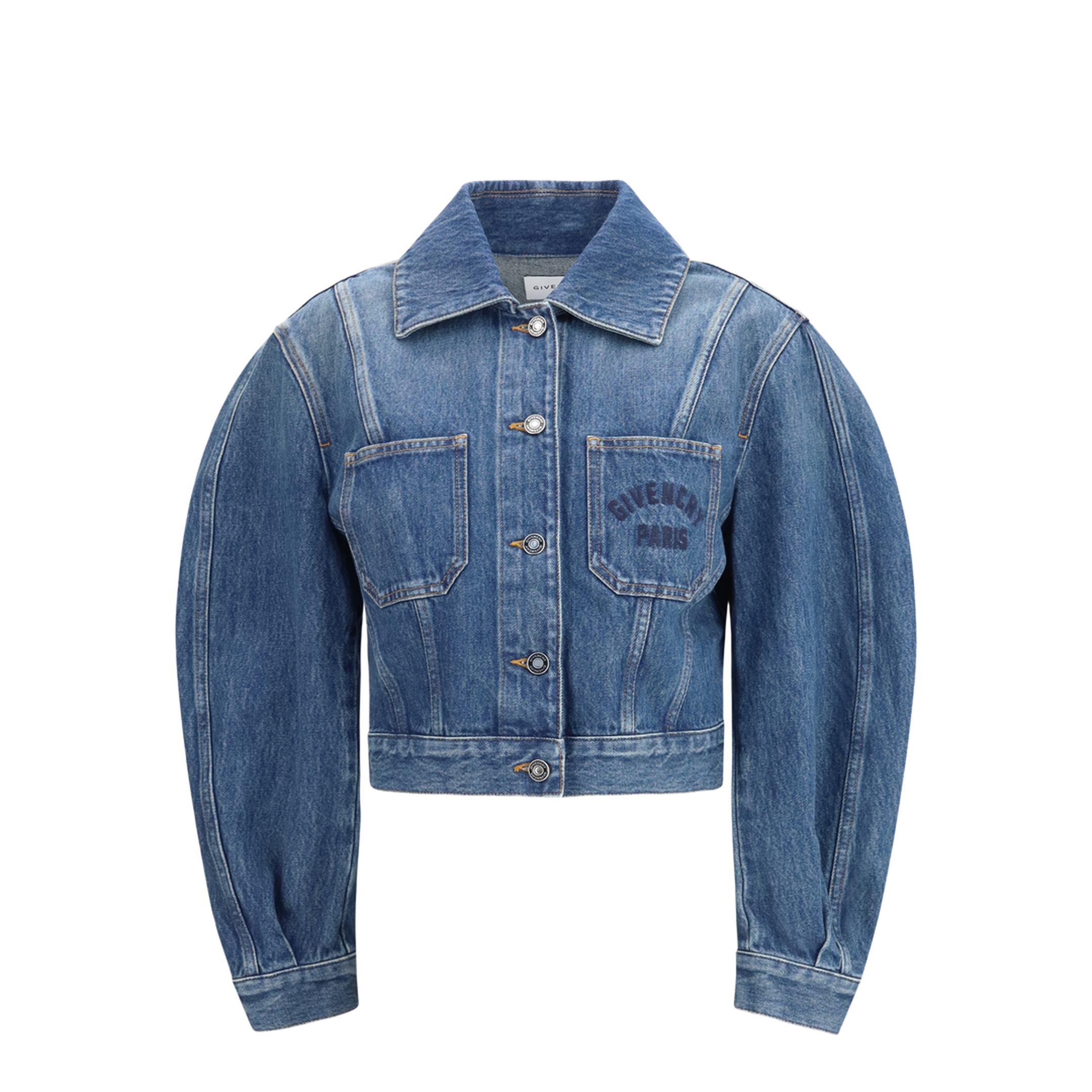 Denim Crop Jacket - Image 1