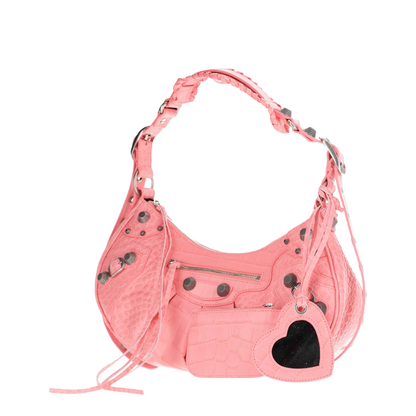 Le Cagole Small Shoulder Bag in Pink - Image 4