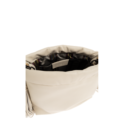 Kalispera Small Lambskin Crossbody - White - Image 4