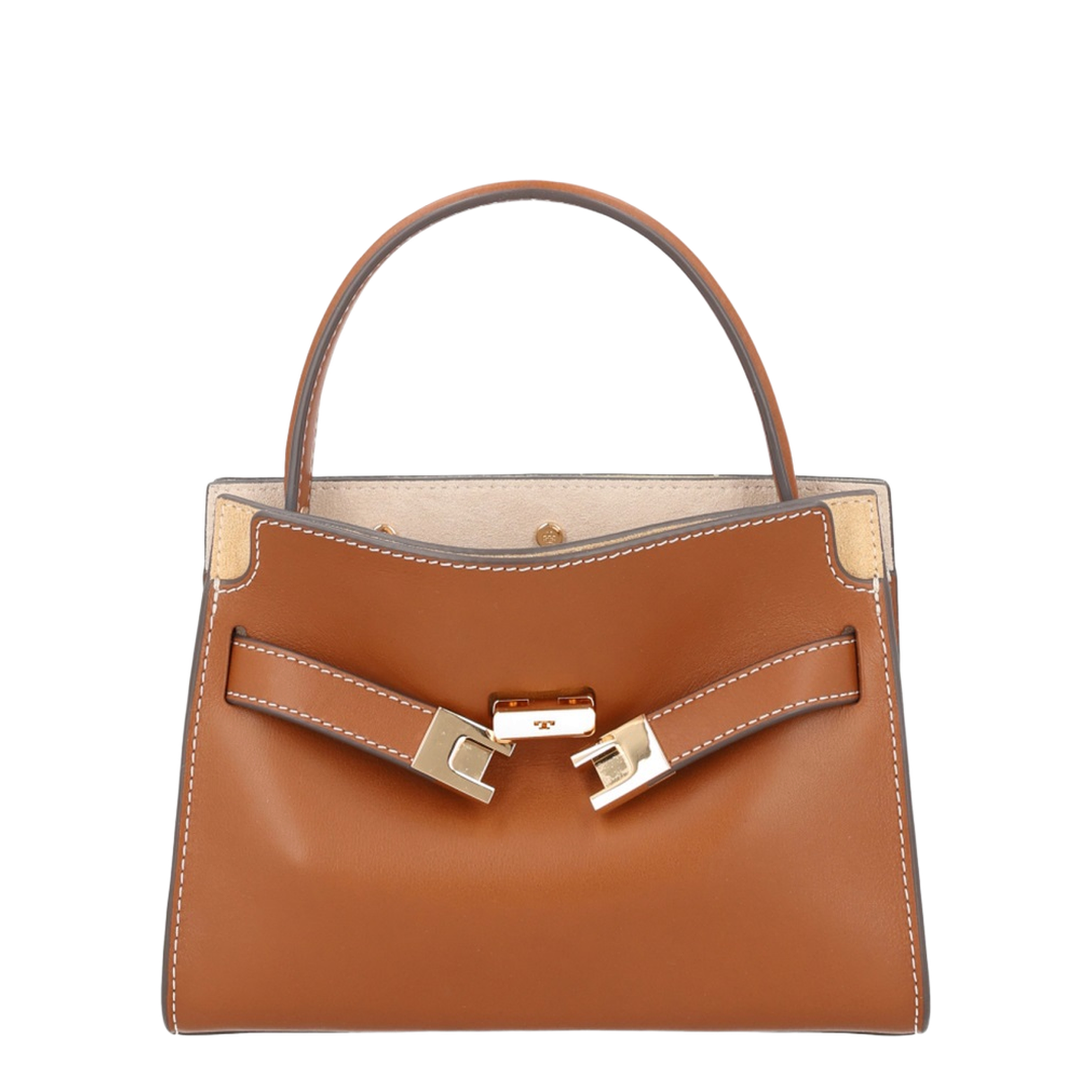 Lee Radziwill Petite Napa Leather Double Bag - Aged Tan - Image 1