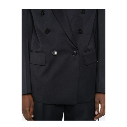 Double-Breasted Wool Tailored Jacket - Image 4