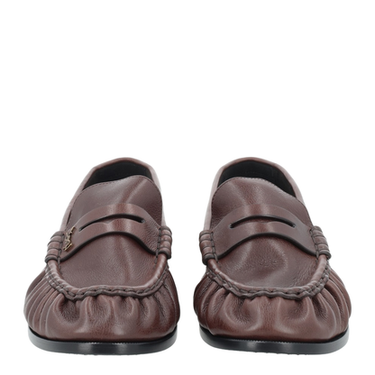 Loafer Supple In Matte Leather In Brown - Image 3