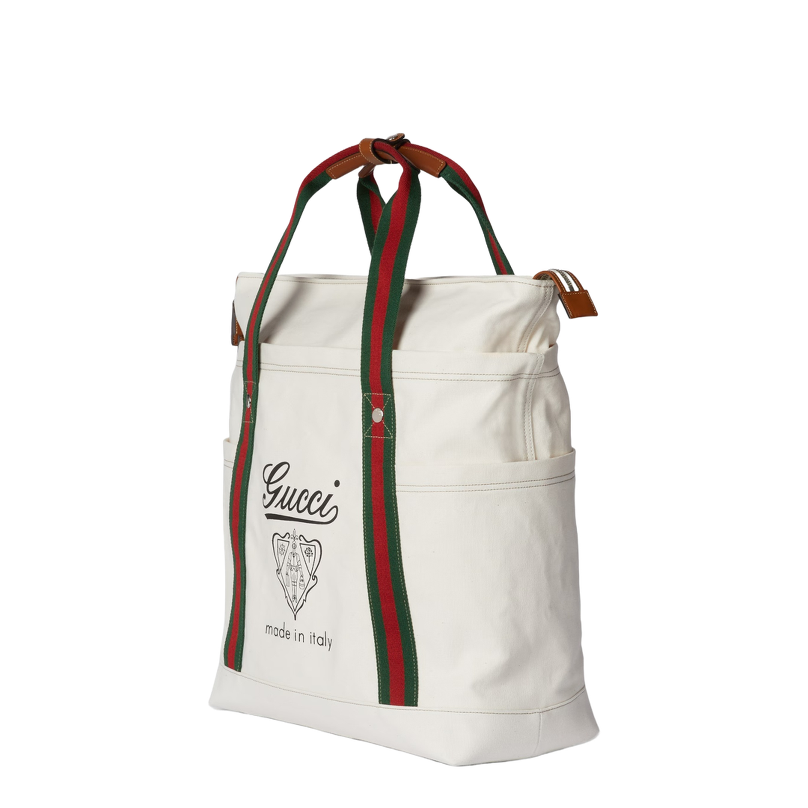 Large Canvas Printed Canvas Tote Bag - White - Image 2