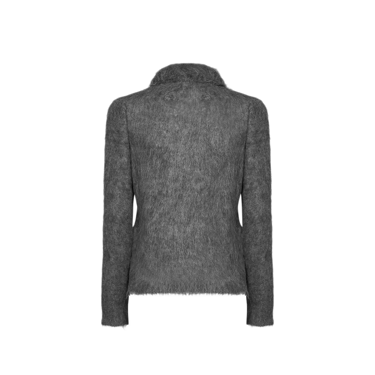Smoky Grey Polo-Style Pullover - Image 2