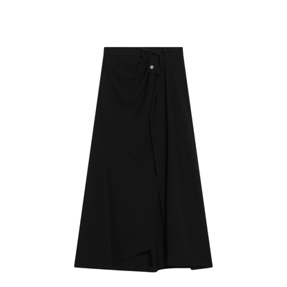 Draped Tailored Skirt - Image 1