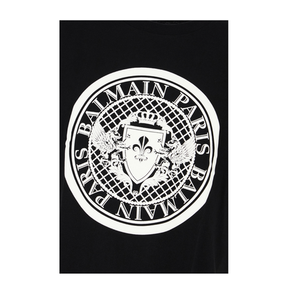 Coin Flock T-Shirt, Regular Fit Black - Image 3