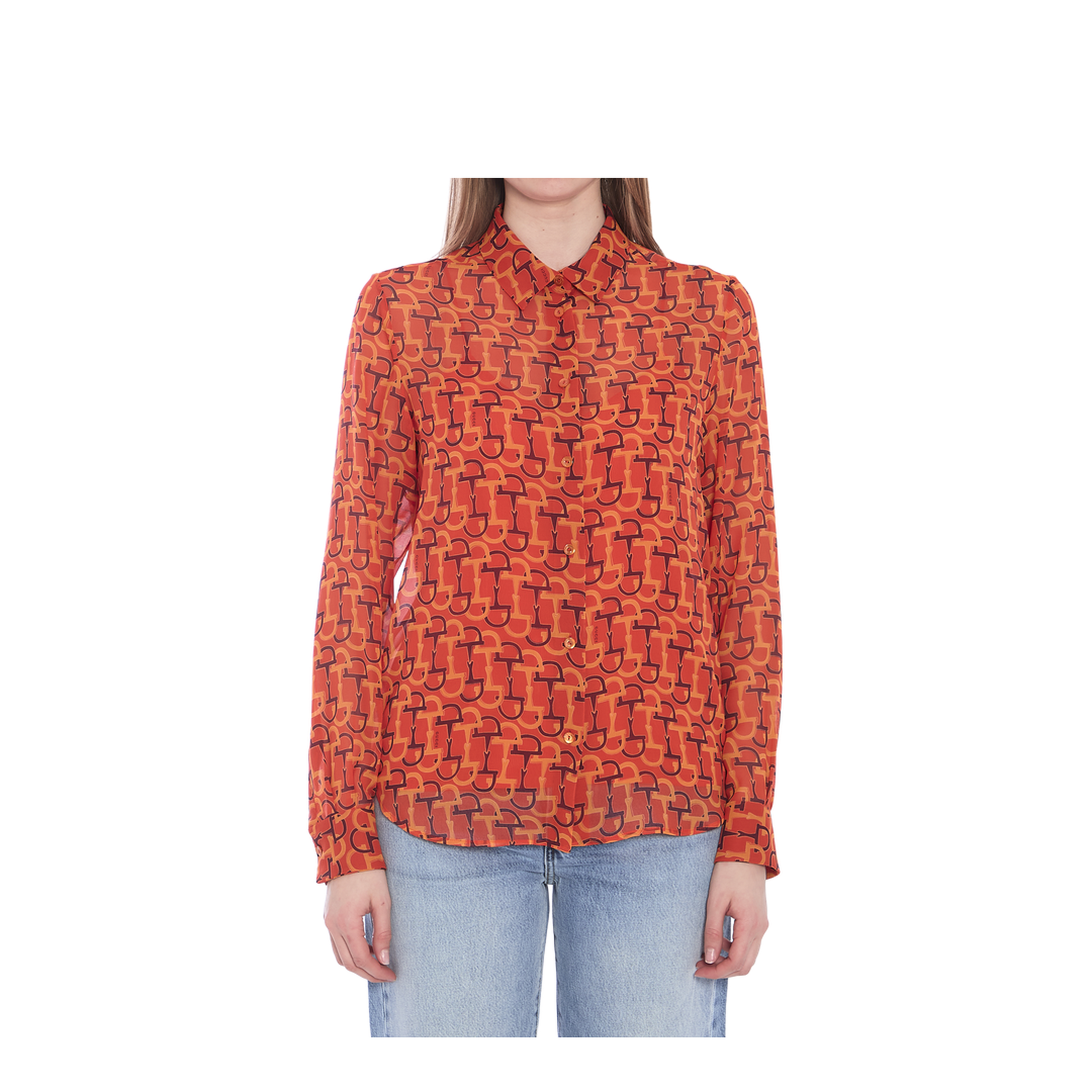 Printed Silk Blouse - Image 1