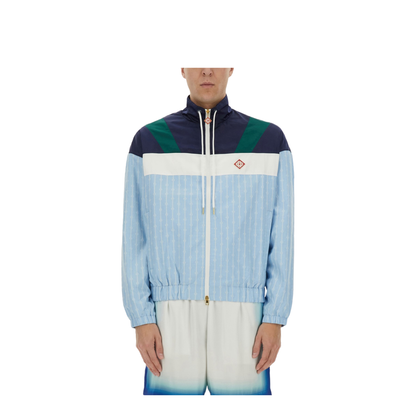 Pinstripe Laurel Track Jacket - Image 1