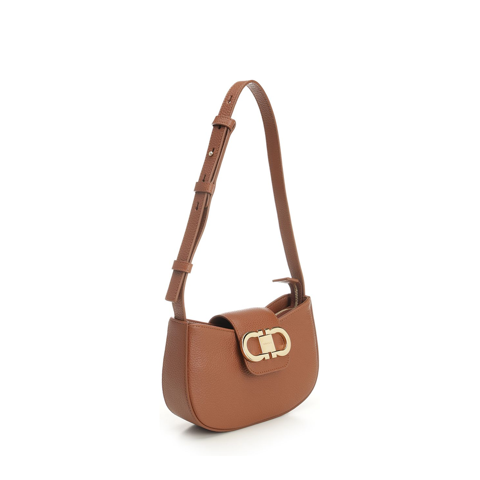 Minibag Double Gancino Small Leather Goods in White - Image 2
