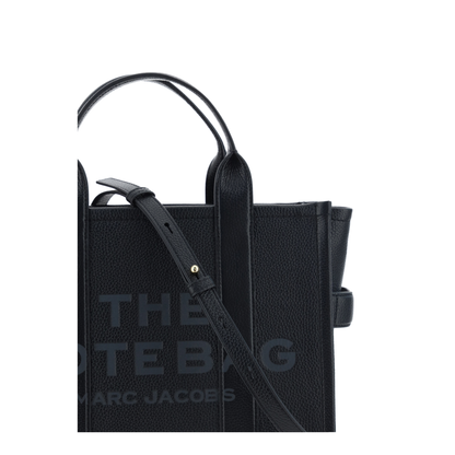 Medium Leather Tote - Black - Image 4