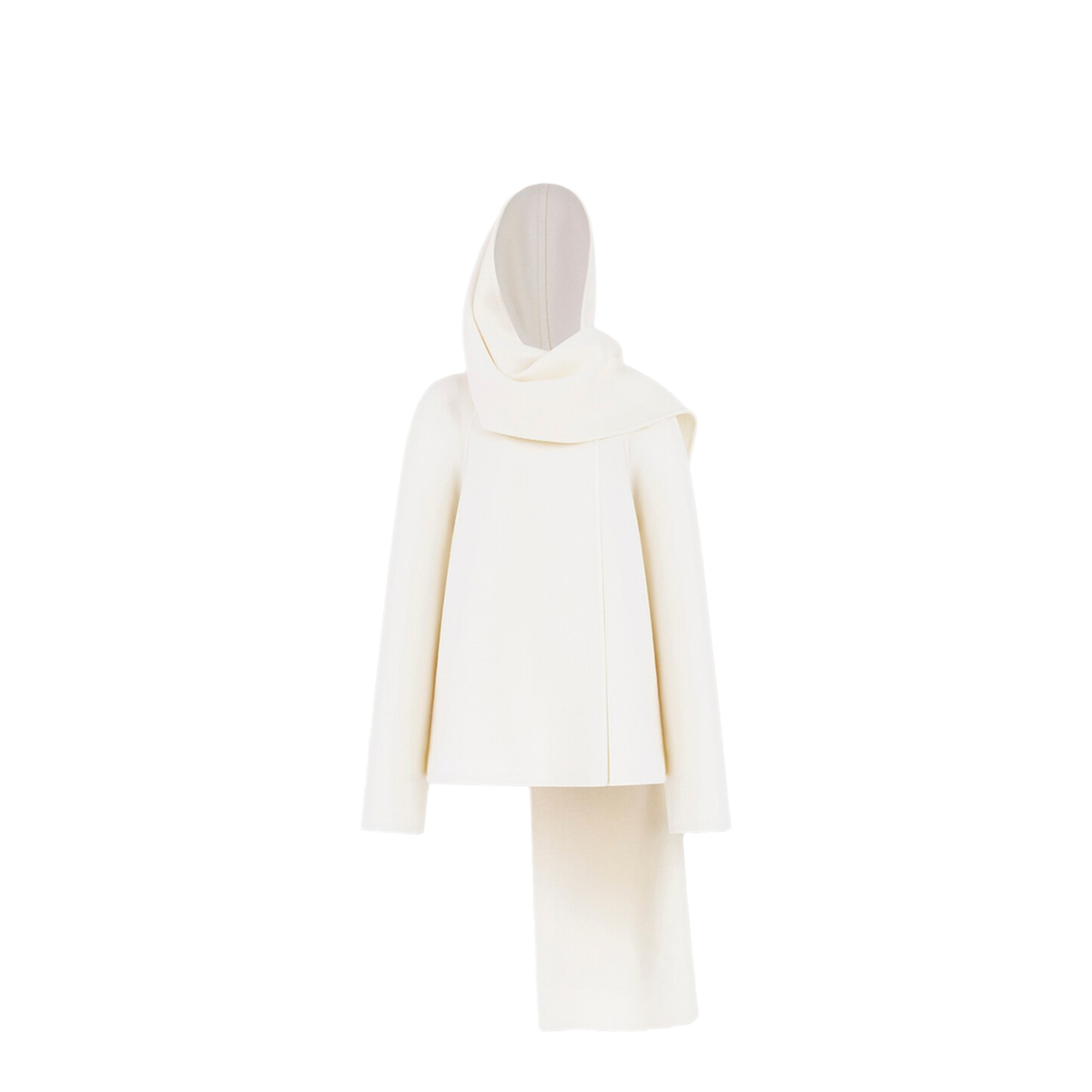 Short Coat With A Wool Scarf - Image 1
