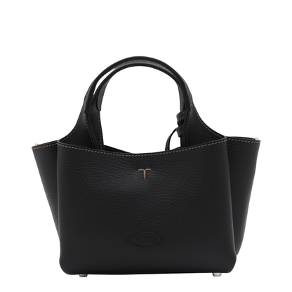 Micro Calfskin Handbag - Black - Image 4