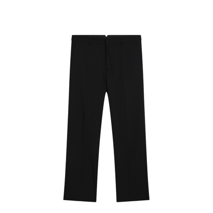 Black Trousers in Wool Gabardine - Image 1