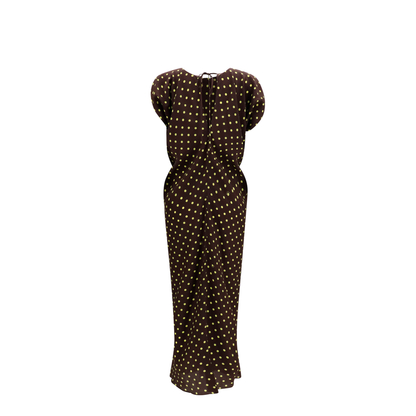 Printed Polka Dot Crepe Dress - Image 2