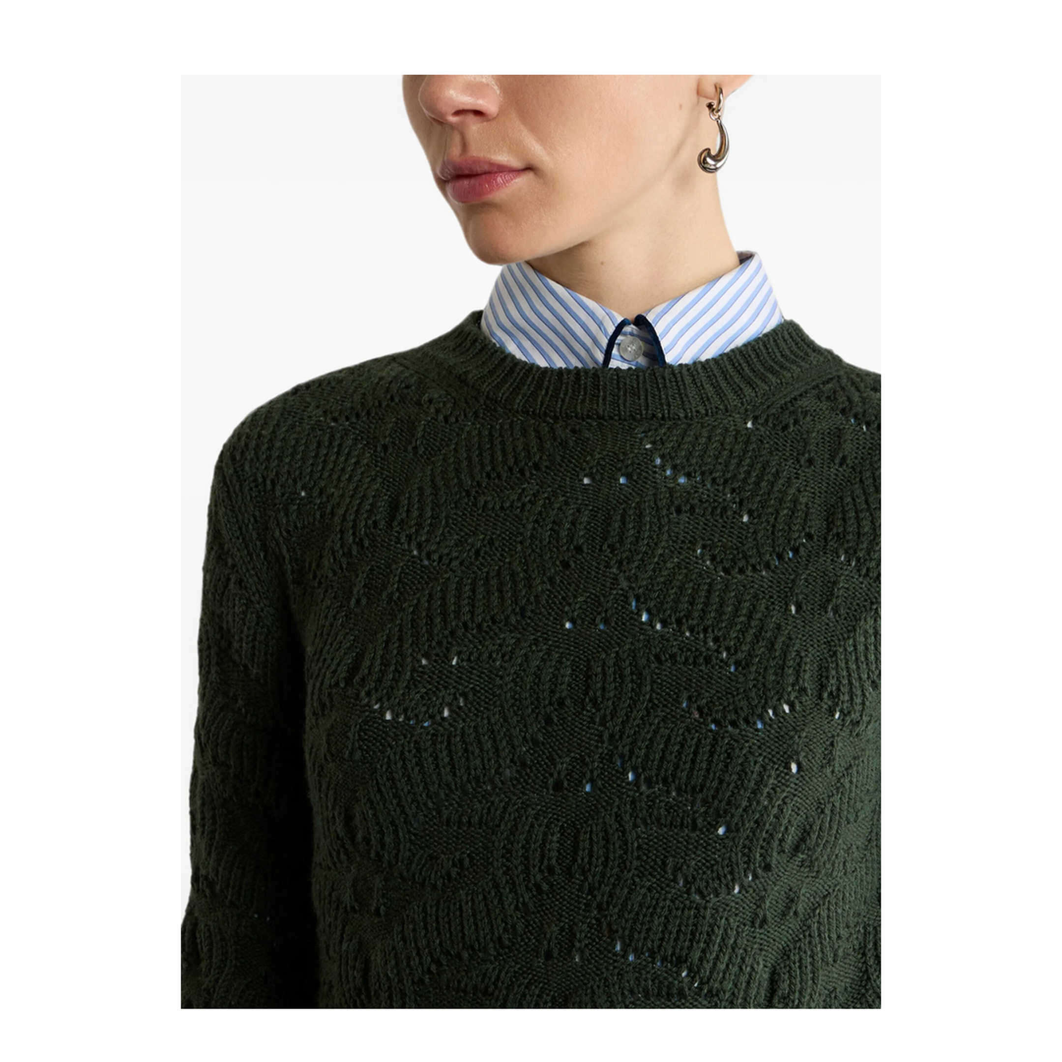 Wool-Blend Sweater with Paisley Detailing - Image 4