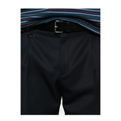 Tapered Leg Wool Trousers - Image 5