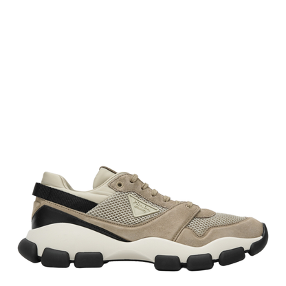 Mesh and Suede Sneakers in Desert - Image 1