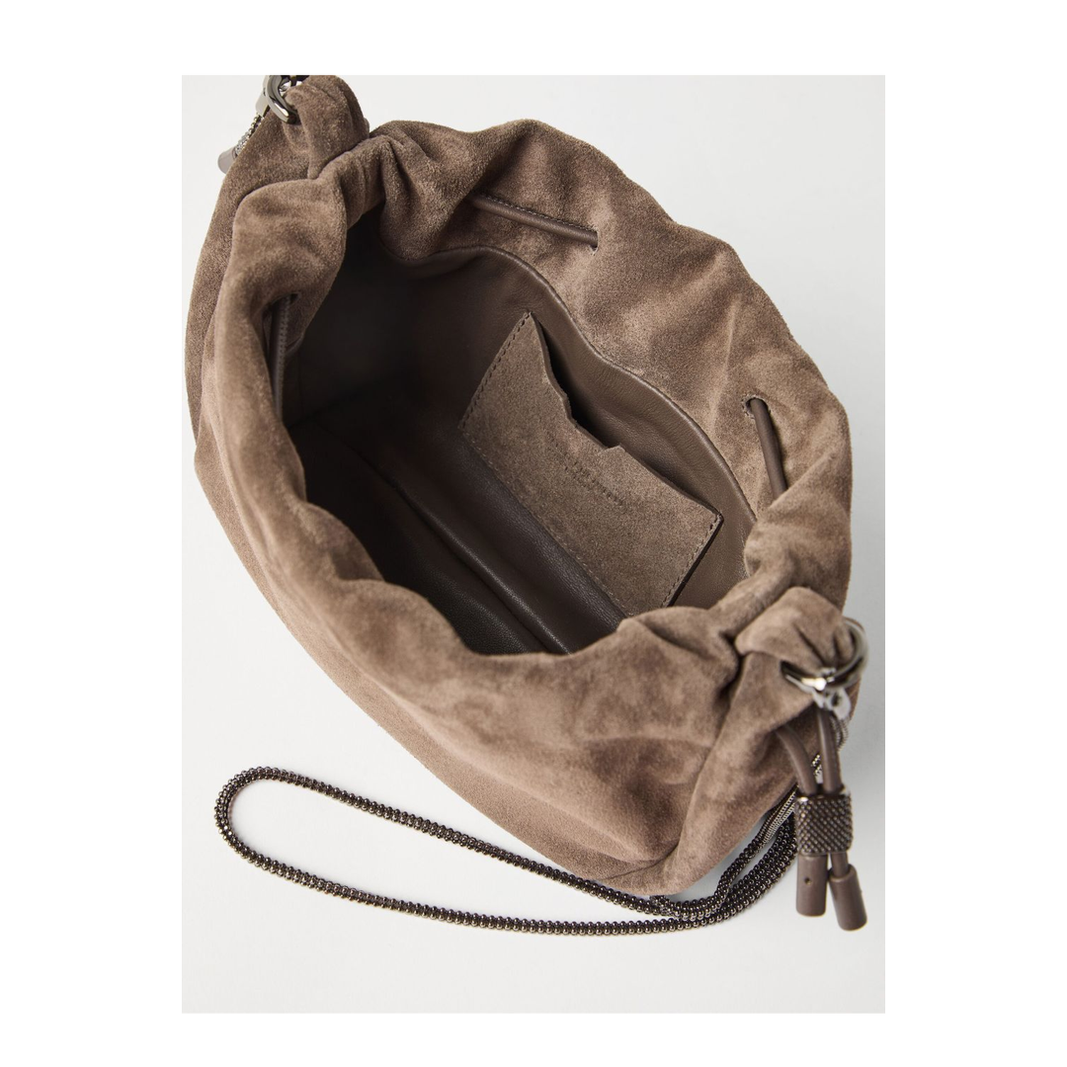 Suede Leather Shoulder Bag - Image 6