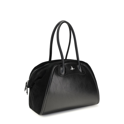 Shirley Large Calf Leather Holdall - Black - Image 2
