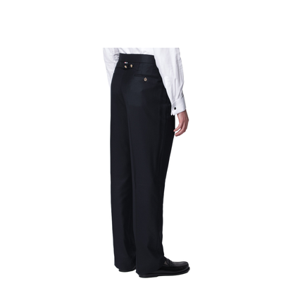 Navy Blue Wool Trousers - Image 2