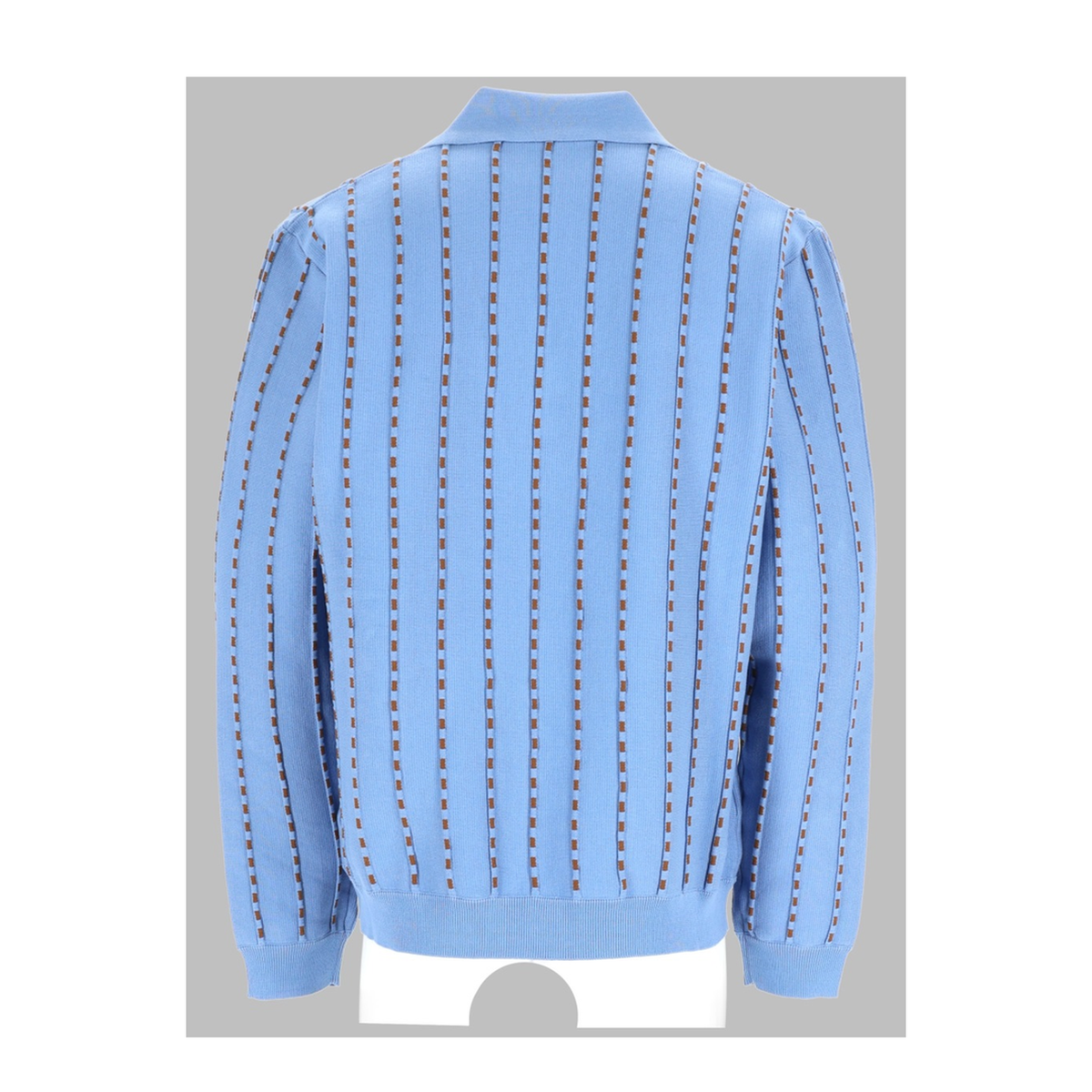 Light Blue Cotton Knit Jumper - Image 2