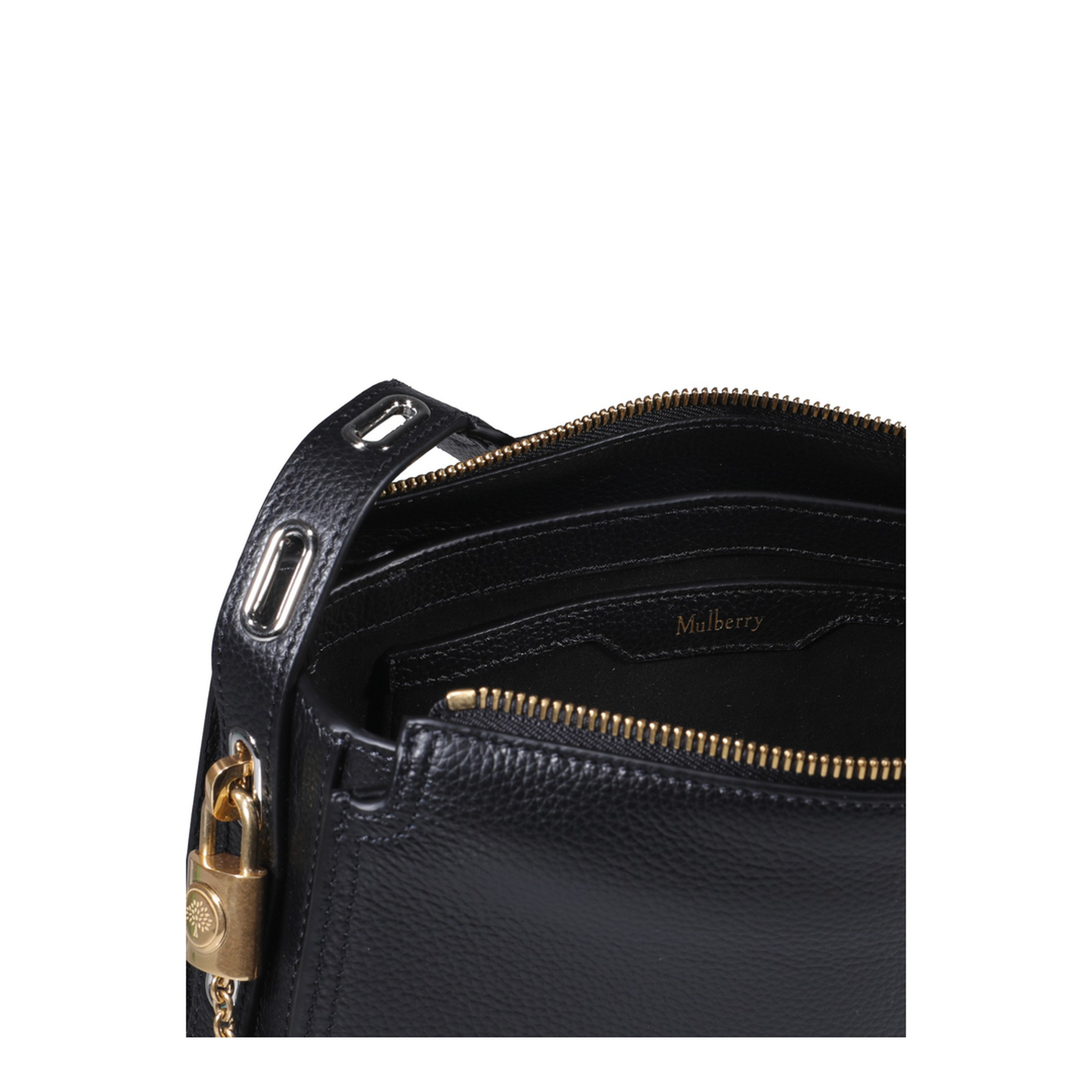 Billie Small Leather Crossbody Bag - Black - Image 4