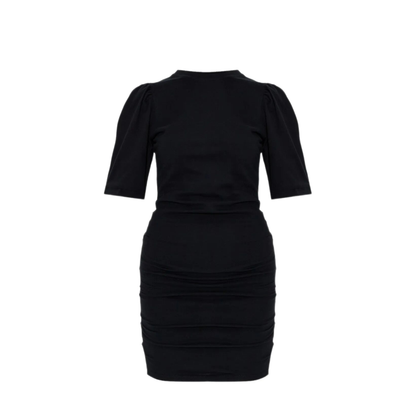 MylDA Cotton Dress with Gathered Details - Image 1