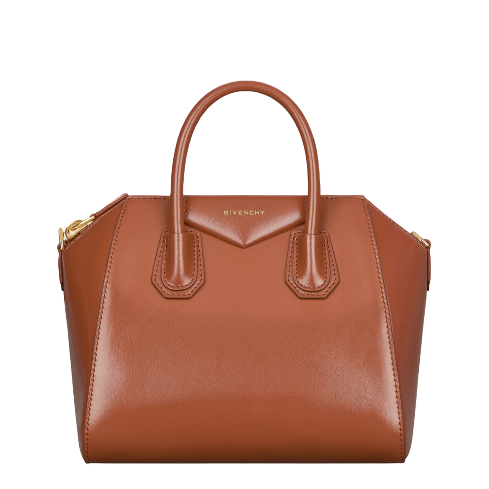 Zipper Closure Tote Bag with Adjustable and Removable Leather Strap - Image 1