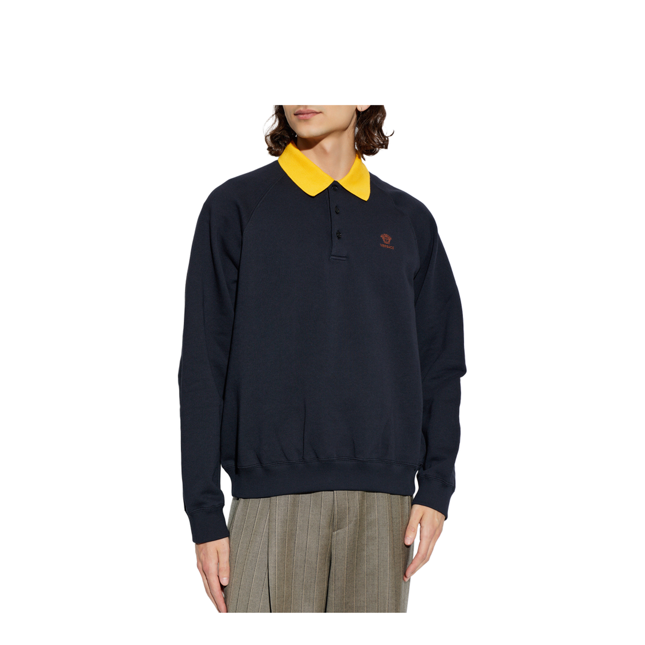 Cotton Polo Shirt with Embroidered Logo - Image 3
