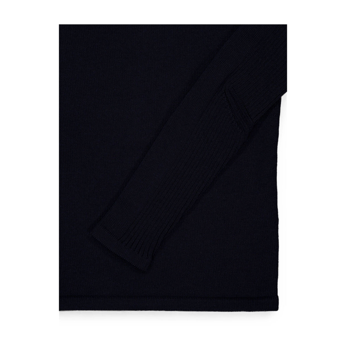 Wool Sweater With Nylon Patch Pocket - Image 4