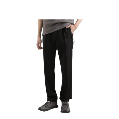 Drawstring-Waist Wool Blend Tapered Trousers - Image 4