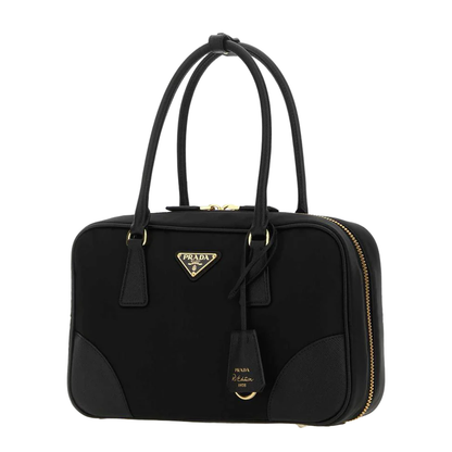 Re-Edition 1978 Re-Nylon And Saffiano Leather Two Handle Medium Bag - Image 2