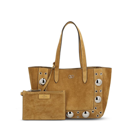 Medium Nellcôte Suede Shopping Bag Beige - Image 1