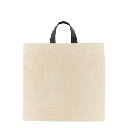 Sand Canvas Shopping Bag - Image 2