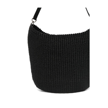 Slope Sling Small Viscose Shoulder Bag - Black - Image 2