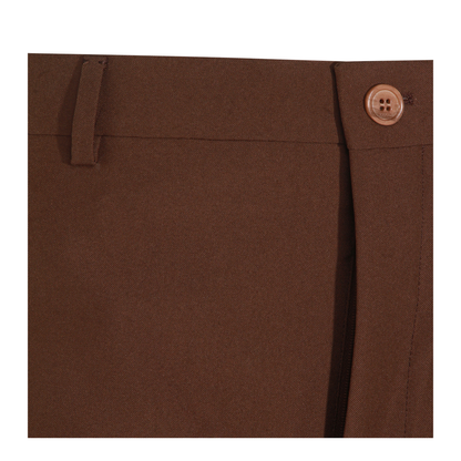 Wide Fit Trousers In Brown - Image 5