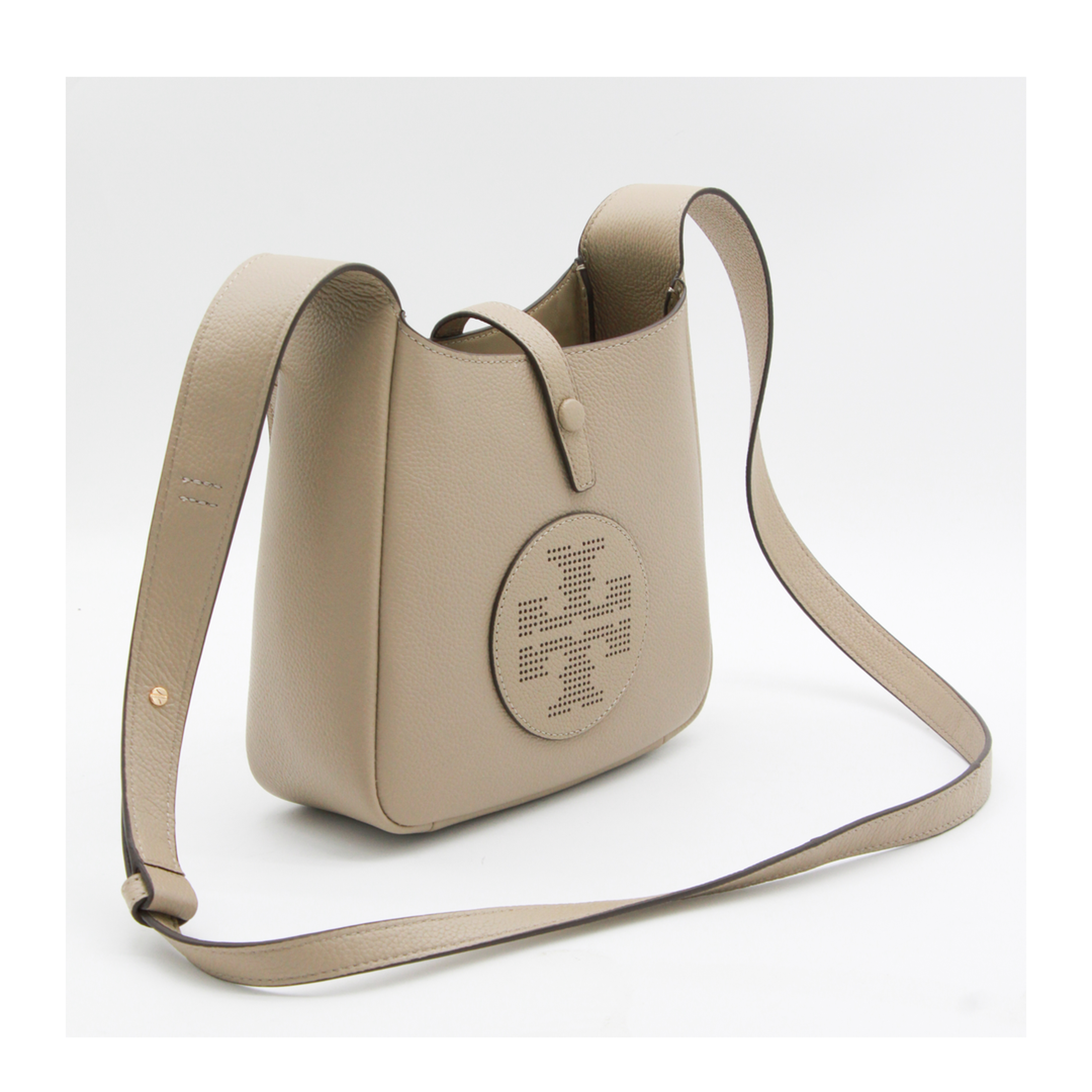 Miller Swing Medium Pebbled Leather Crossbody Bag - Soft Cement - Image 4