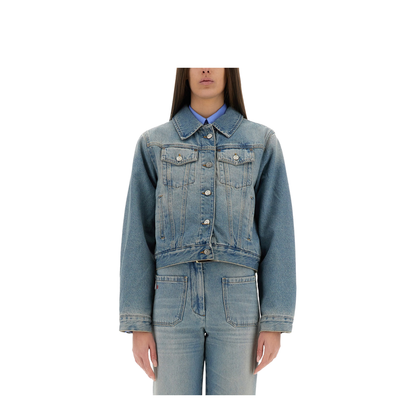 Padded Denim Jacket - Image 1