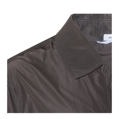 Logo-Print Single-Breasted Coat - Image 7