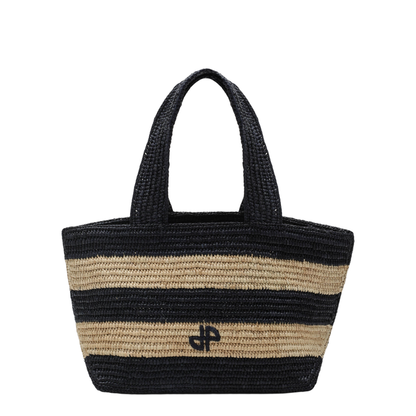 Trapeze Pm Shopping Bag In Raffia - Image 1