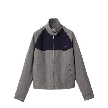 Gingham Check Blouson Jacket - Image 1