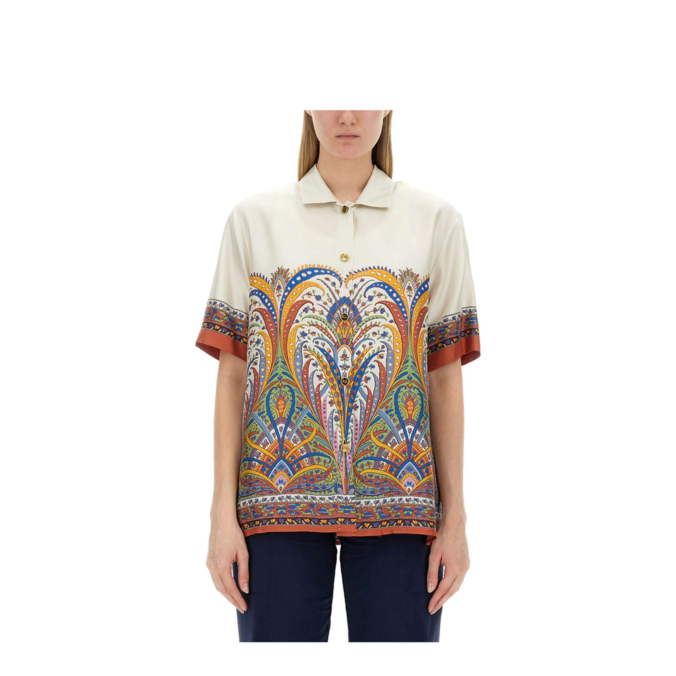 Printed Silk Shirt - Image 1