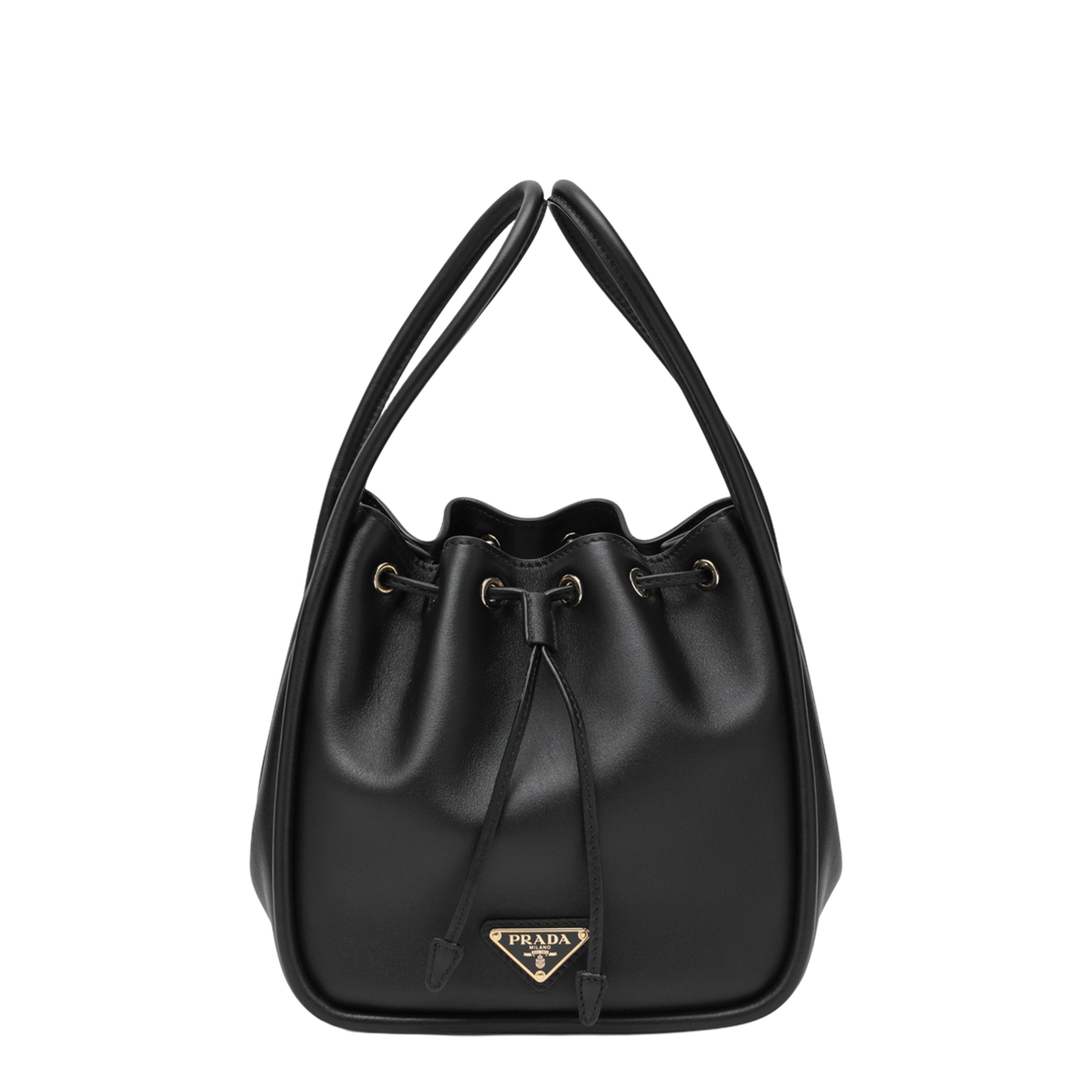 Darling Small Leather Bucket Bags - Nero - Image 1