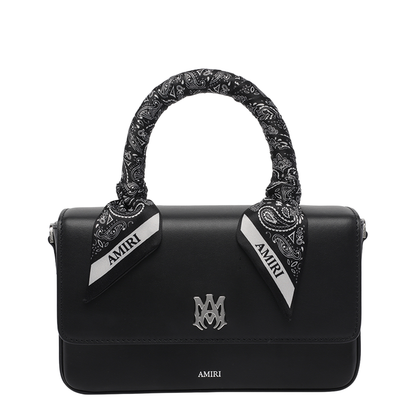 MA Micro Long Leather Handbag - Black - Image 5