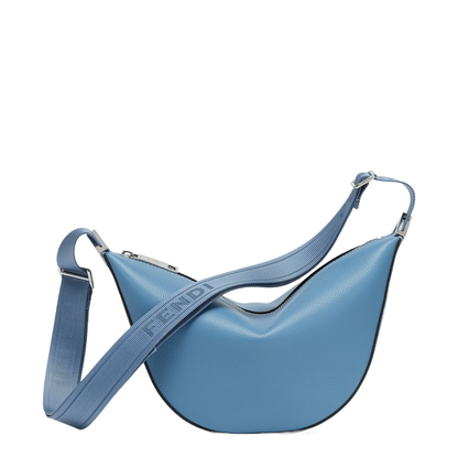 Fendi Roma Leather Fendi Melon Small
Blue Leather Bag - Image 1