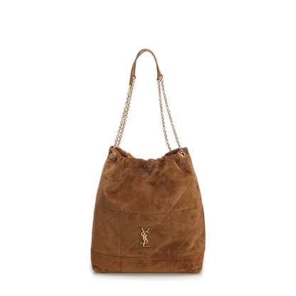 Jamie Large Suede Bucket Bags - Brown - Image 1